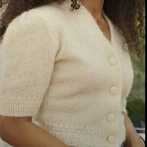 Rouje NONO Cardigan Mohair Sweater, Size 34